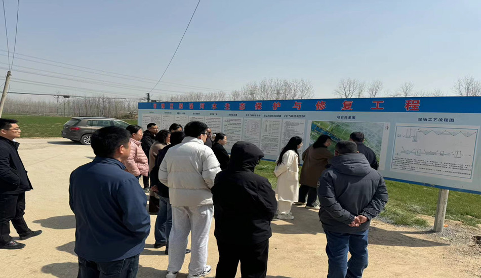 江苏省环保厅领导视察我司参建的宿迁项目